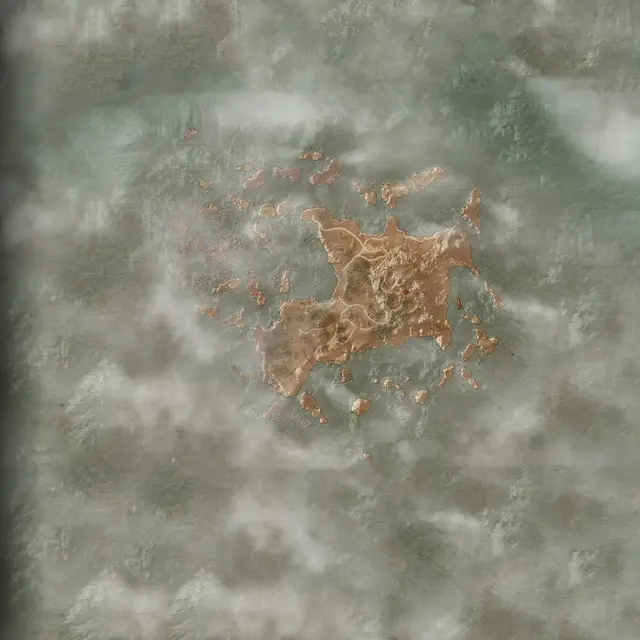 Isle of Mists map from The Witcher 3